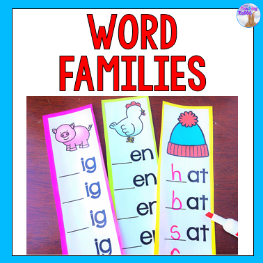 families word teaching resources strips